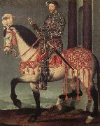 Francois Clouet Franz i from France to horse oil painting artist
